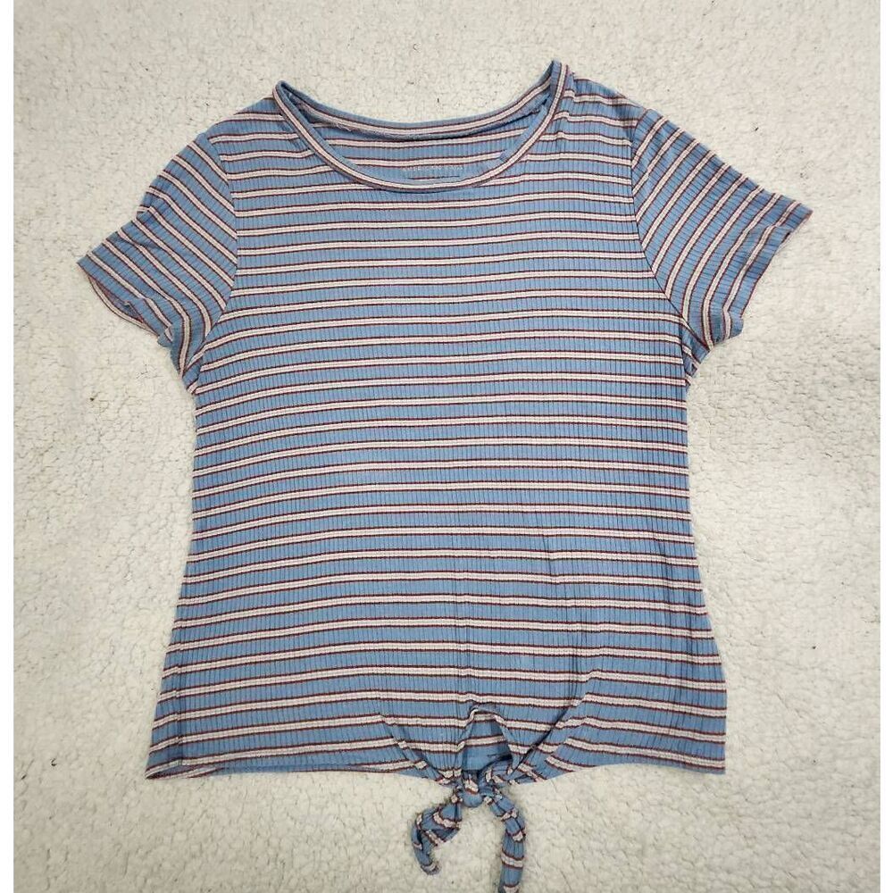 American Eagle short sleeve striped top Size M